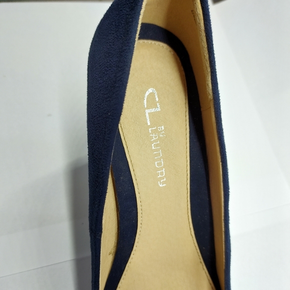 CL By Laundry Blue Heels New - Picture 5 of 6
